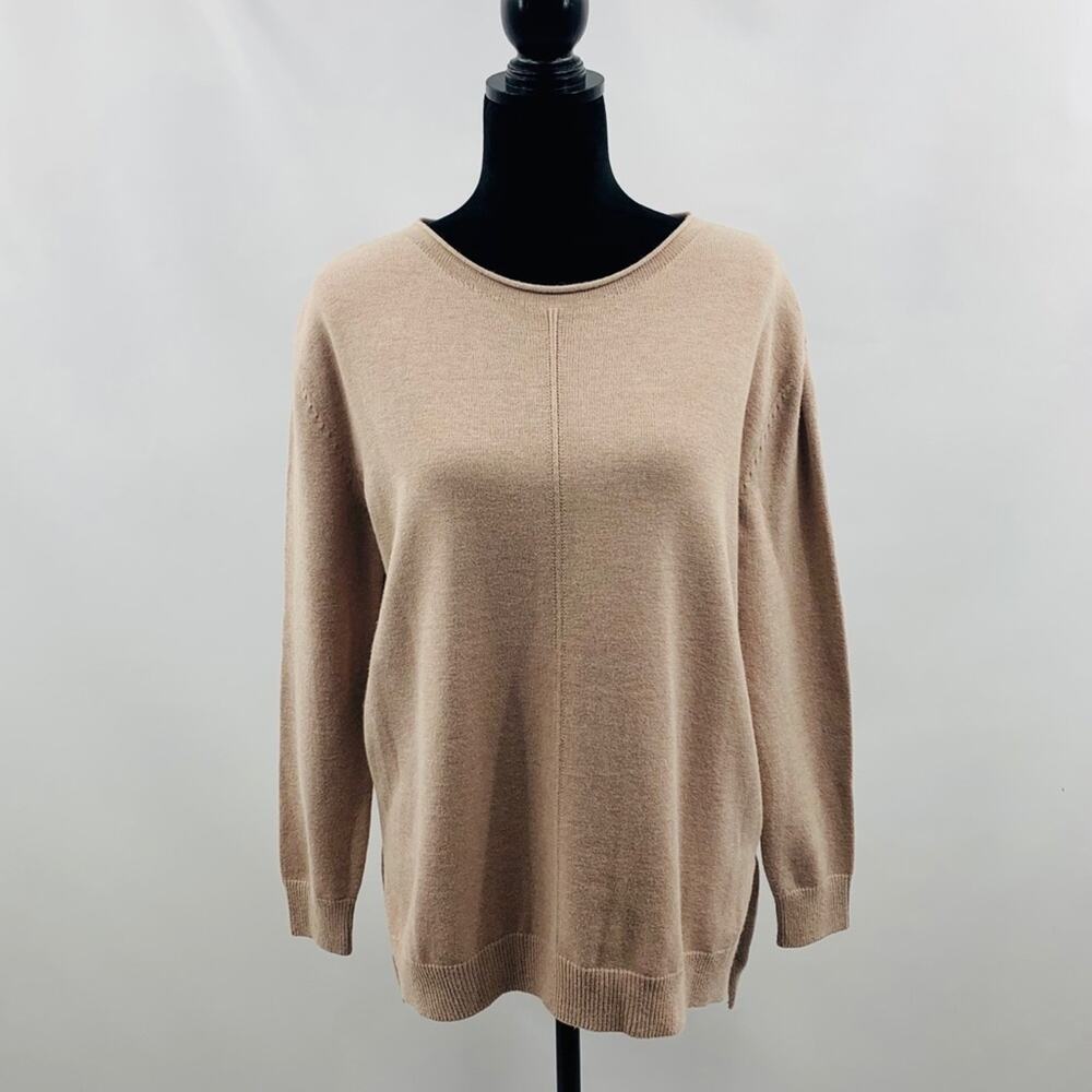 Catherine Malandrino Seamed Long Sleeve Sweater